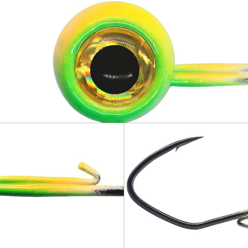 XFISHMAN Crappie Jig Heads Kit With Underspin Spinner Blade, Lures and Jigs for Fishing - 30 & 50 Pack, 1/8, 1/16, 1/32 oz - Image 4